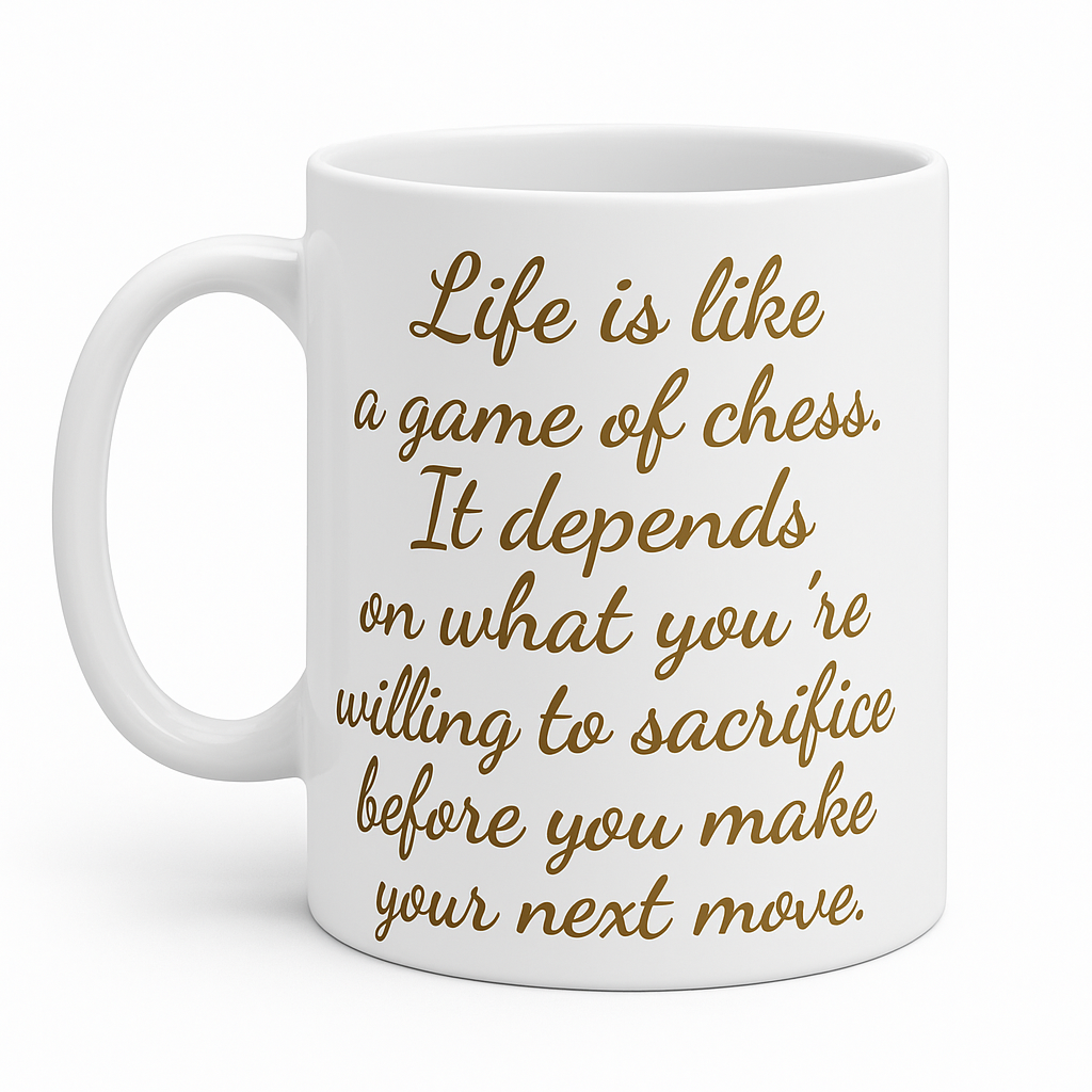 Game of Chess Motivation Latte Mug