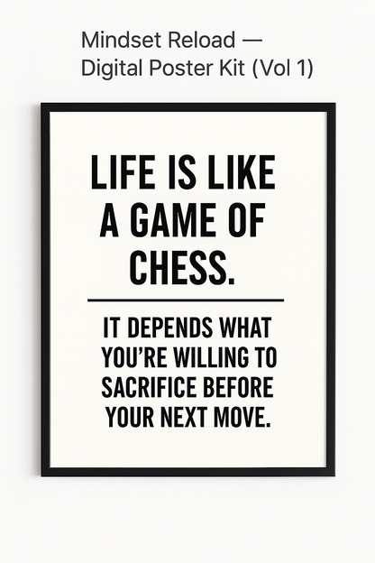 Mindset Reload — Digital Poster Kit (Vol. 1)