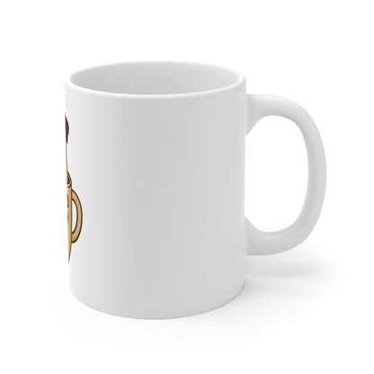 Pug Coffee Mug - Too Tired to Fetch Without Coffee, Cute Dog Lover Gift, Fun Pet-Themed Mug, Coffee Lover's Cup, Funny Animal Mug