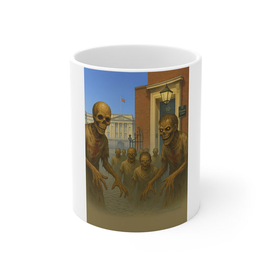 Zombie Apocalypse Coffee Mug, Unique Gift for Halloween, Horror Lover's Drinkware, Spooky Kitchen Decor, Creepy Mug for Friends