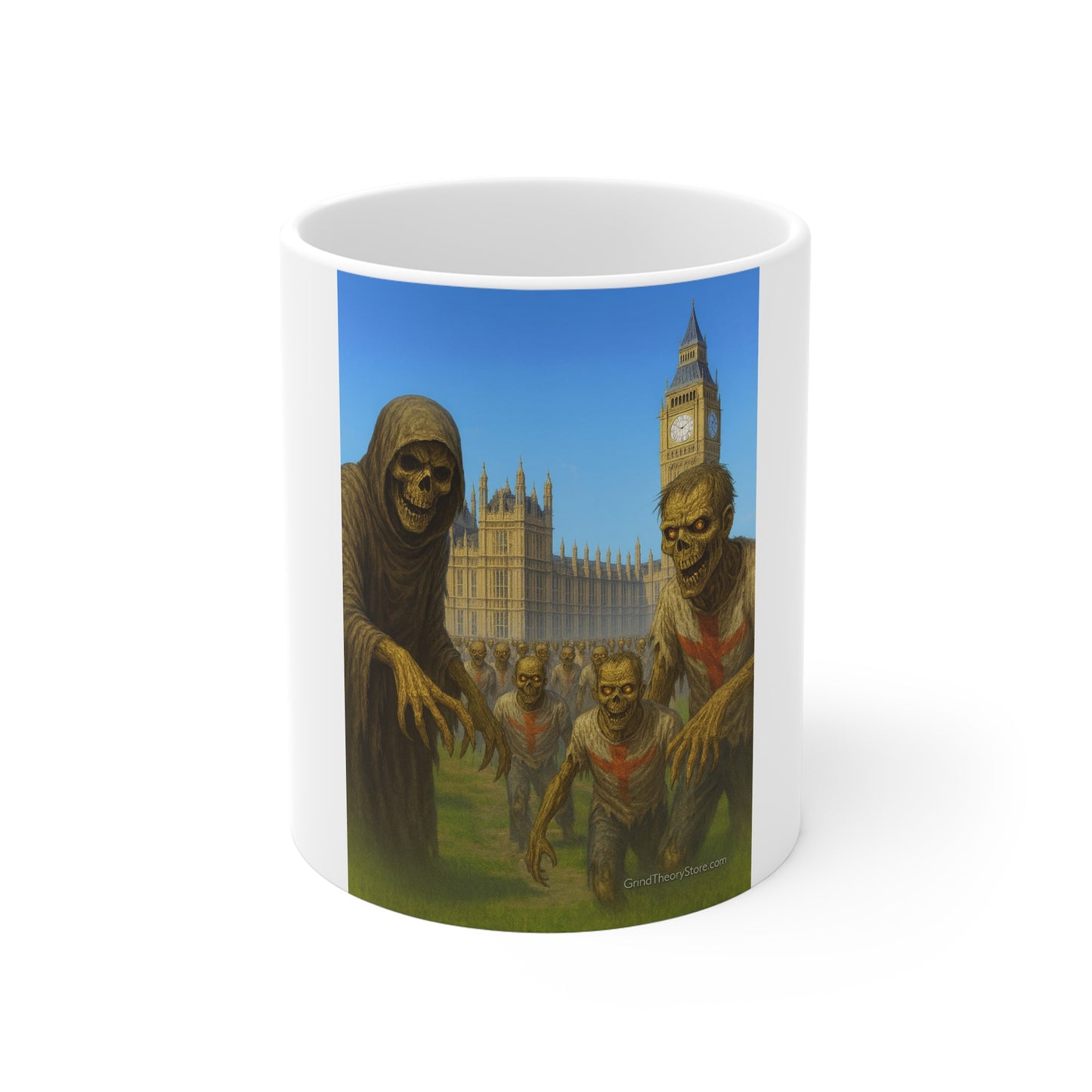 Zombie Apocalypse 11oz Coffee Mug | Creepy Gift for Horror Fans | Halloween, Unique Home Decor, Scary Drinkware, Collectible Mug