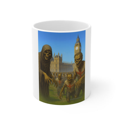 Zombie Apocalypse 11oz Coffee Mug | Creepy Gift for Horror Fans | Halloween, Unique Home Decor, Scary Drinkware, Collectible Mug