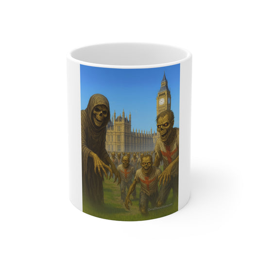 Zombie Apocalypse 11oz Coffee Mug | Creepy Gift for Horror Fans | Halloween, Unique Home Decor, Scary Drinkware, Collectible Mug