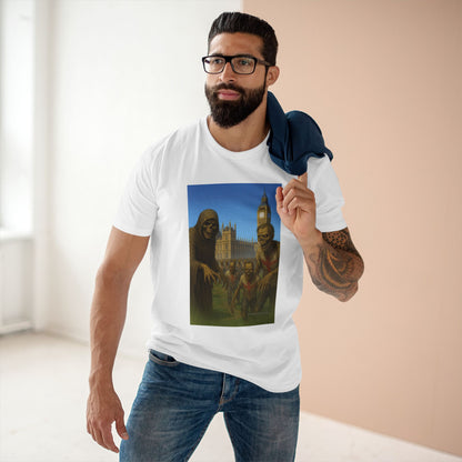 Mystical Night Scene Tee, Halloween Shirt, Spooky Vibe, Unisex Graphic T-Shirt, Casual Wear, Gift for Him/Her