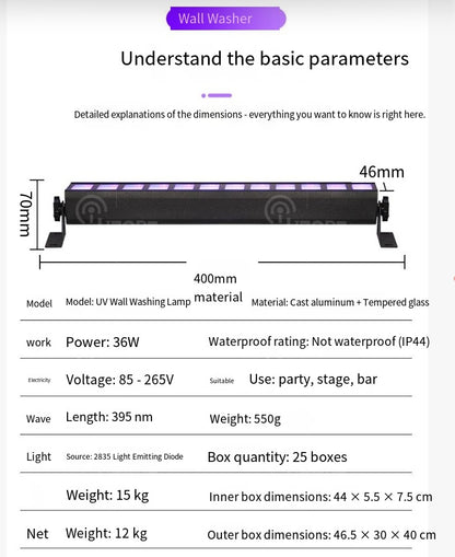 LED Wall Washer-purple Light