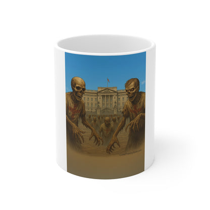 Zombie-Inspired Coffee Mug for Halloween Lovers, Spooky Gift, 11oz Ceramic Mug, Unique Home Decor, Scary Drinkware, Collector's Item