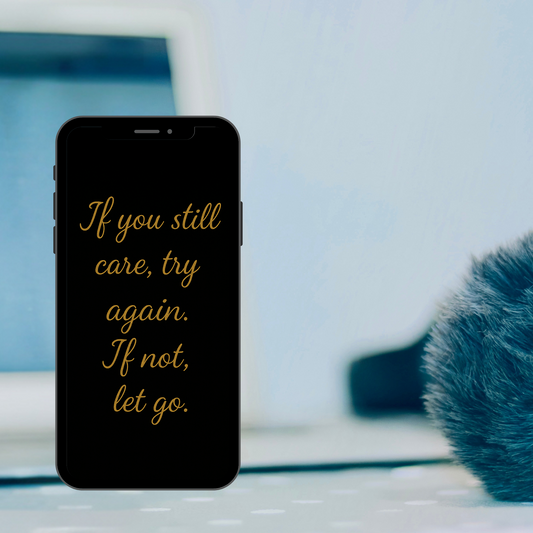 Red and God Simple Motivational Message Phone Wallpaper