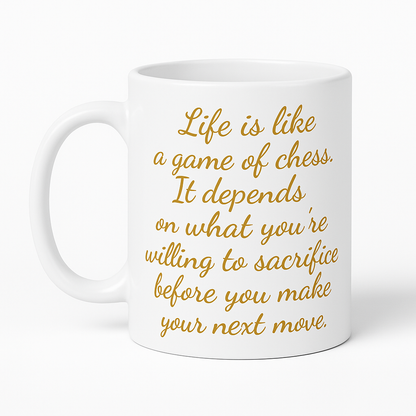 Game of Chess Motivation Latte Mug