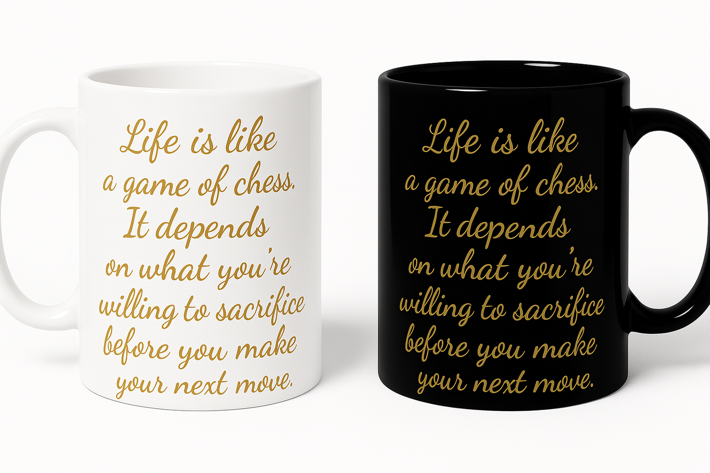 Game of Chess Motivation Latte Mug